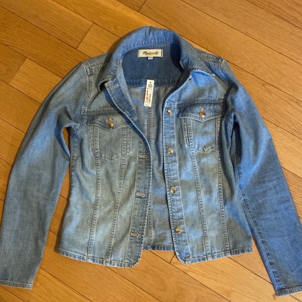 New with Tags Madewell  Light Blue Denim Jacket xxs
